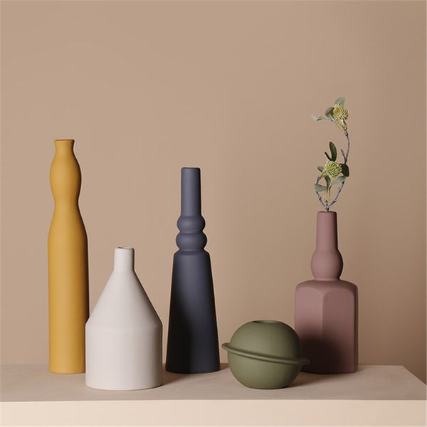 Irregular Morandi Geometric Vase
